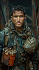 A Soldier's Gaze: A Portrait of Courage and Resilience in War