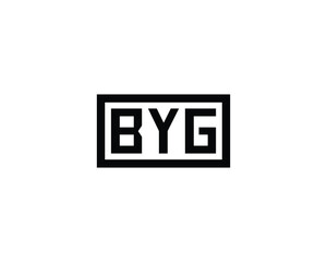 BYG logo design vector template. BYG