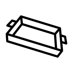 baking tray Line Icon