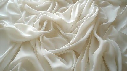 Obraz premium Abstract White Fabric Drape Background