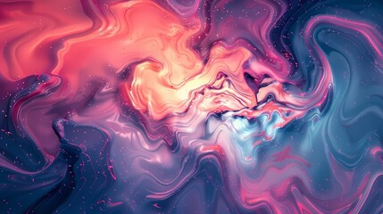 digital technology colorful 3d vortex poster background