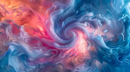 Obraz premium digital technology colorful 3d vortex poster background