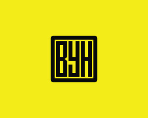 BYH Logo design vector template. BYH