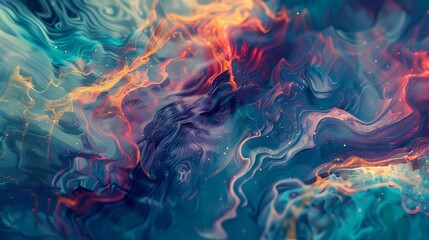 Fototapeta premium digital technology colorful 3d vortex poster background