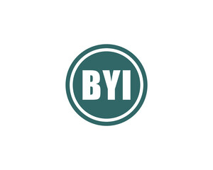 BYI logo design vector template. BYI