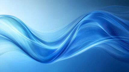 Fototapeta premium Abstract Blue Wave Background Illustration