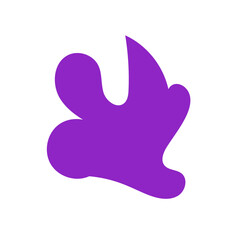 Green purple abstract shapes vectors