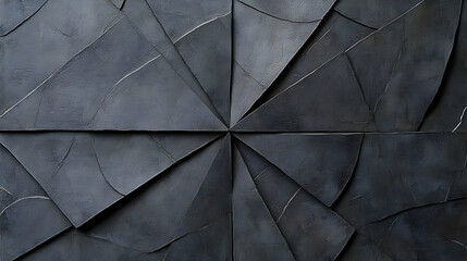 Abstract Black Background with Geometric Shapes