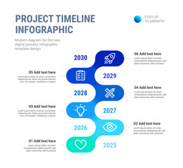 Vertical Timeline Infographic Template