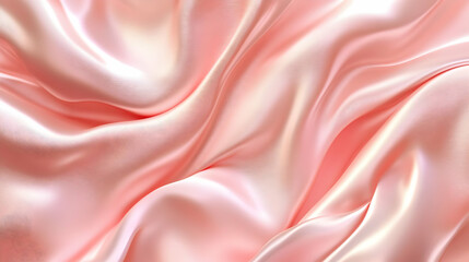 Fototapeta premium Pink Abstract Background with Soft Fabric Drapes