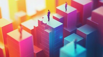 Abstract Cityscape of Business