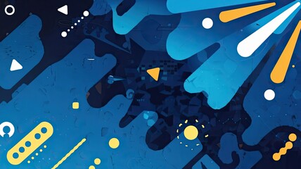 Fototapeta premium an abstract image of a blue background with light