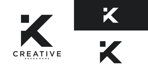 Modern letter K logo design vector template. Premium Vector