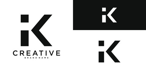 Modern letter K logo design vector template. Premium Vector