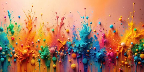 Fototapeta premium colorful splatter and paint drops abstract background