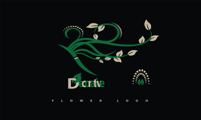 Decorative Floral Logo .