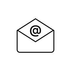 Mail icon design template isolated illustration
