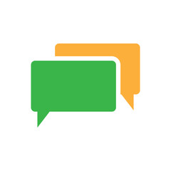 Bubble chat icon design template isolated illustration