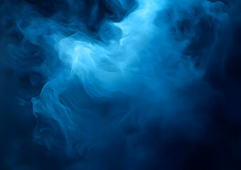 Obraz premium Shock wave from an explosion of dust and smoke on a black background.