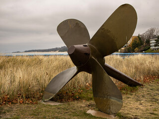 Maritime Monument at Charlevoix Harbor