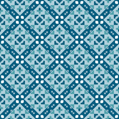 Fototapeta premium ethnic seamless pattern. aztec traditional design for background, wallpaper, carpet, cloth, batik, textile, embroidery, sarong, interior decoration, floor, curtain, fabric print, silk