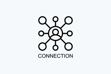 Connection Vector Icon Or Logo Illustration