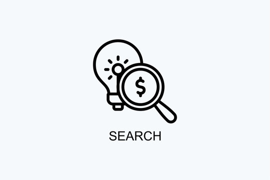 Search Vector Icon Or Logo Illustration