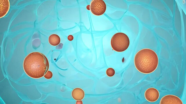 Eukaryotic Cell Nucleus and Organelles in Detail Generative AI