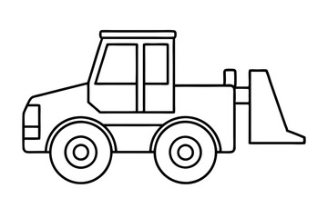 Construction Vehicle | isolated vector illustration on white background