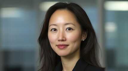 Fototapeta premium 魅力的な雰囲気とスタジオ照明を備えたプロフェッショナルなビジネスポートレート