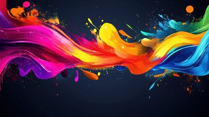 Abstract Colorful Swirls