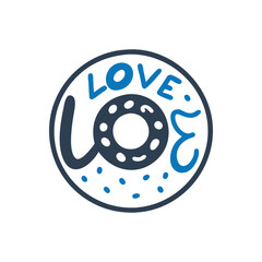 Donut Love Icon