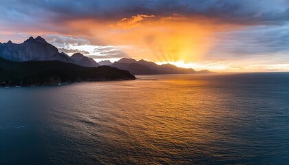 Evening mist rises from the lake, veiling the shoreline in a gossamer curtain of tranquil, ethereal beauty.