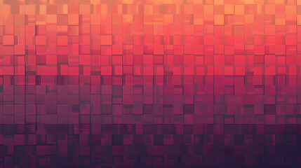 Fototapeta premium Colorful background with red squares. The squares are arranged in a way that creates a sense of depth and movement. 