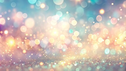 Obraz premium Abstract Shimmering Background with Warm and Cool Tones of Defocused Lights on a Sparkling Surface