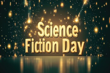 Celebration moment: happy science fiction day honors creativity, exploring fascinating worlds and extraordinary ideas that transport fans into limitless realms of imagination and innovatio