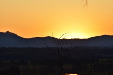 Obraz premium sunset in the mountains