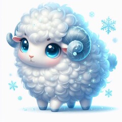 Obraz premium niedliches Schaf