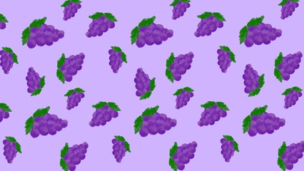 pattern with grapes 