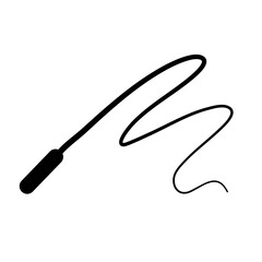 silhouette whip rope