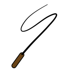 silhouette whip rope