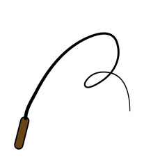 silhouette whip rope