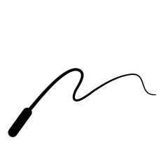 silhouette whip rope