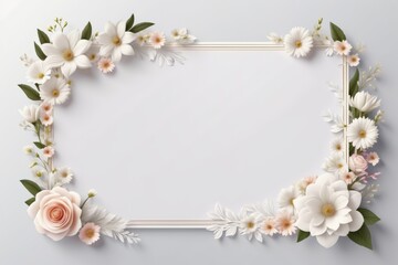 framework for photo or congratulation