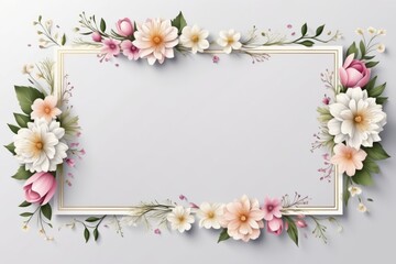 framework for photo or congratulation