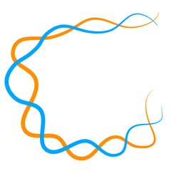 Braided  intertwined lines