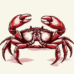 cartoon crab animal illustration