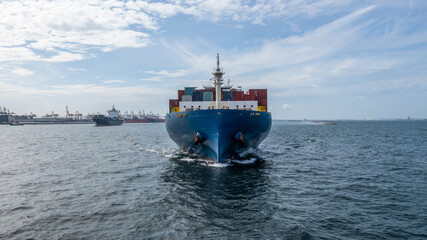Container cargo ship global business logistic import export transportation, Container cargo ship...