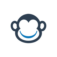 Funny monkey icon