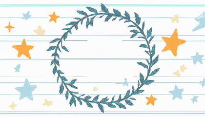 Obraz premium background greeting card frame with flowers wedding card, birthday card, illustration 